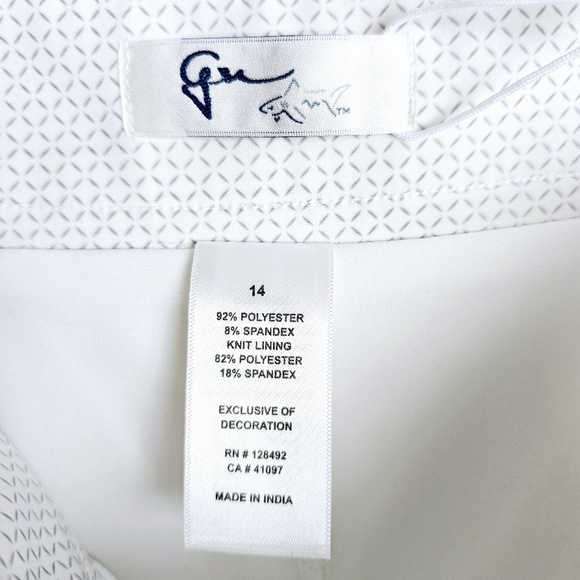 Greg Norman White & Gray Golf Skort NWT - Picture 3 of 10